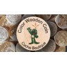 Wood coins Cor personalizados x 100