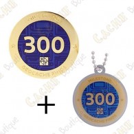 Geocoin + Traveler "Milestone" - 300 Finds