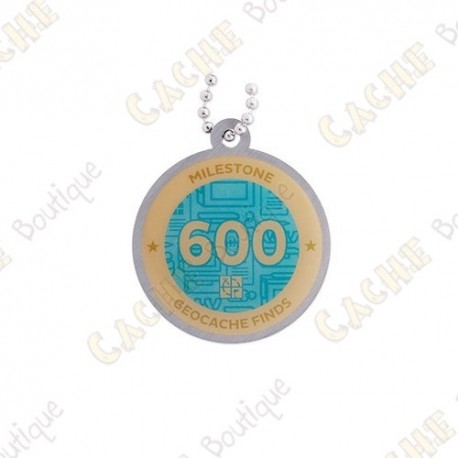 Travel tag "Milestone" - 600 Finds