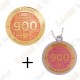 Geocoin + Traveler "Milestone" - 900 Finds