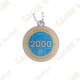 Geocoin + Travel Tag "Milestone" - 2000 Finds