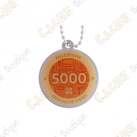 Travel tag "Milestone" - 5000 Finds