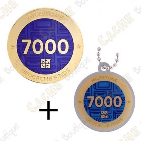 Geocoin + Traveler "Milestone" - 7000 Finds