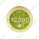 Geocoin + Travel Tag "Milestone" - 10 000 Finds