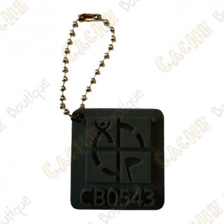 Traveler Logo Geocaching 3D - Preto