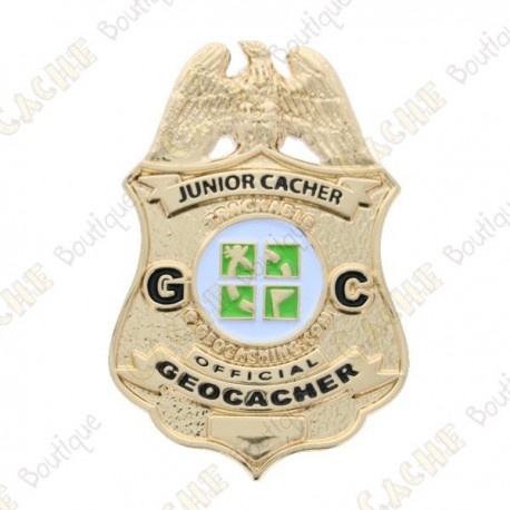 Géocoin "Official Junior Geocacher Badge"