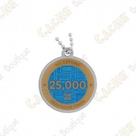 Travel tag "Milestone" - 25 000 Finds