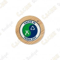 Pin's "Cache in, Trash out" Bambou
