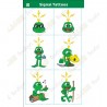Tattoos Signal the Frog®️ - Hoja de 6