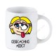 Taza Geocaching blanca - Geocaching Addict Chica