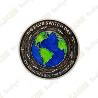 Géocoin "2023 Big Blue Switch Day"