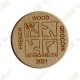 Géocoin en bois - GeoChristmas icons