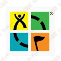 Sticker Geocaching.com - Quadricolor
