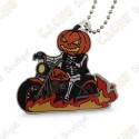 Halloween Cache Buddy Travel Tag - Bad to the Bone