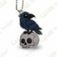 Halloween Cache Buddy Travel Tag - Edgar the Crow