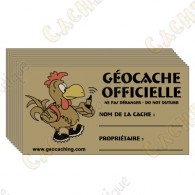 Stickers pour caches 100% francophone x 10